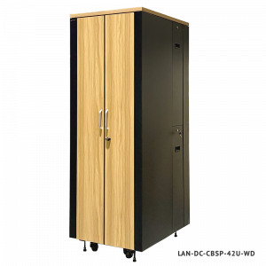 LANMASTER SOUNDPROOF soundproofed cabinet, 750x1030 mm, wood finish, larch color